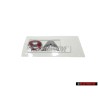 Genuine VW V6 Rear Badge Emblem Chrome Red - 1J0853675H GQF