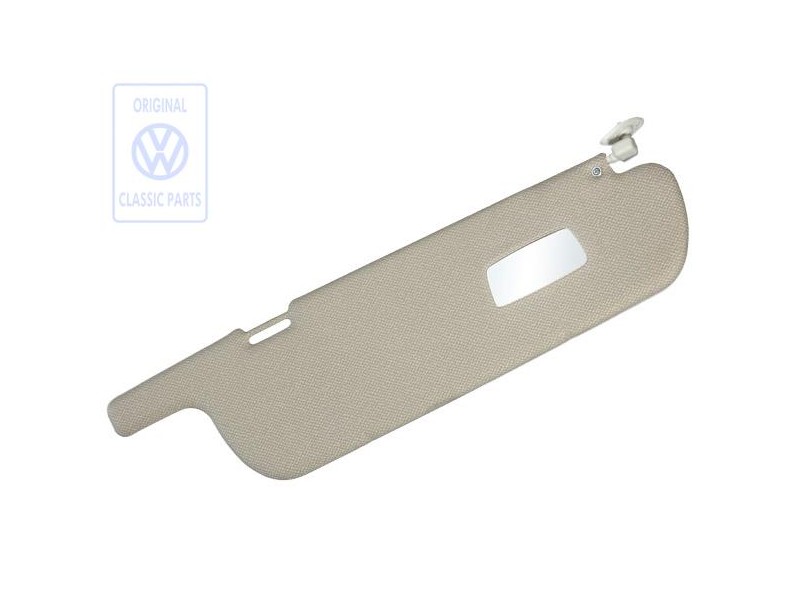 Genuine VW Sun Visor With Mirror Grey Beige - 255857552A 2AW