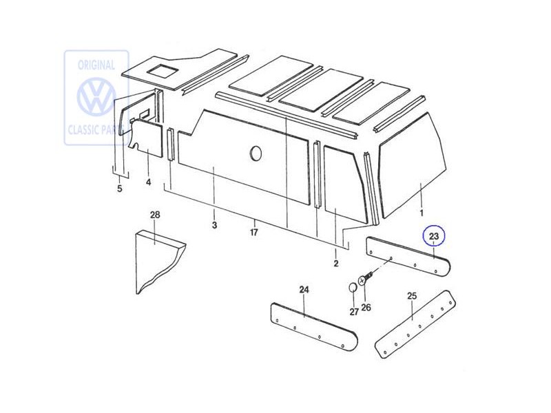 Genuine VW Trim - 281070004D
