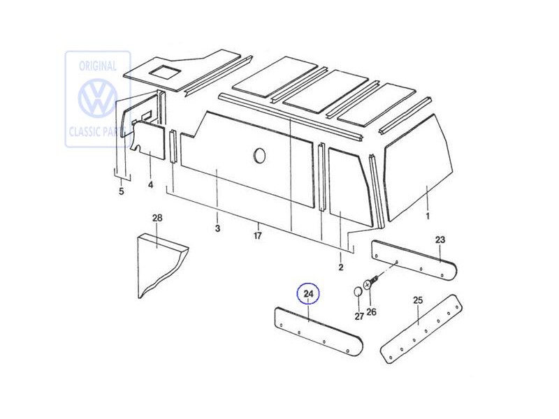 Genuine VW Trim - 281070004E