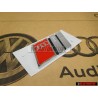 Genuine Audi S4 Rear Badge Emblem Chrome Red - 8D0853737B 2ZZ
