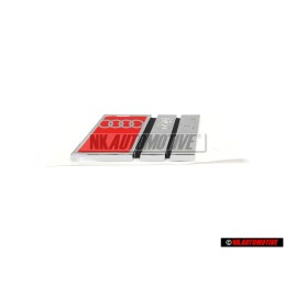 Genuine Audi S4 Rear Badge Emblem Chrome Red - 8D0853737B 2ZZ