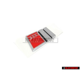 Genuine Audi S4 Rear Badge Emblem Chrome Red - 8D0853737B 2ZZ