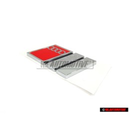 Genuine Audi S4 Rear Badge Emblem Chrome Red - 8D0853737B 2ZZ