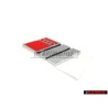 Genuine Audi S4 Rear Badge Emblem Chrome Red - 8D0853737B 2ZZ