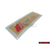 Genuine Audi RS4 Rear Boot Badge Emblem Chrome Red - 8H0853740 2ZZ