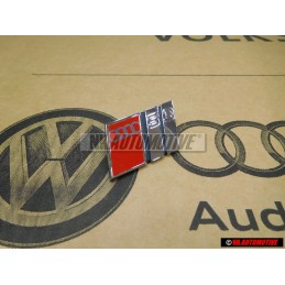 Genuine Audi S3 Front Grill Badge Emblem Chrome Red - 8L7853736 2ZZ