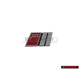 Genuine Audi S3 Front Grill Badge Emblem Chrome Red - 8L7853736 2ZZ