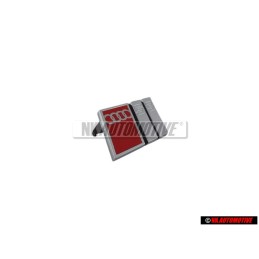 Genuine Audi S3 Front Grill Badge Emblem Chrome Red - 8L7853736 2ZZ