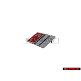 Genuine Audi S3 Front Grill Badge Emblem Chrome Red - 8L7853736 2ZZ