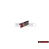 Genuine Audi S8 Front Grill Badge Emblem Black Chrome Red - 4D0853736D 2ZZ