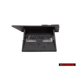 Genuine Audi S8 Front Grill Badge Emblem Black Chrome Red - 4D0853736D 2ZZ