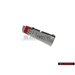 Genuine Audi S-LINE Front Grill Badge Emblem Chrome Red - 8P4853736A 2ZZ