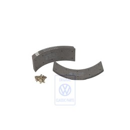 Genuine VW 1 Set: Brake Linings For Drum Brakes - 291698135D