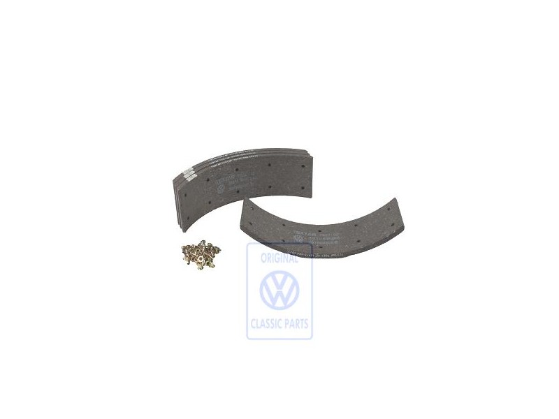 Genuine VW 1 Set: Brake Linings For Drum Brakes - 291698135D