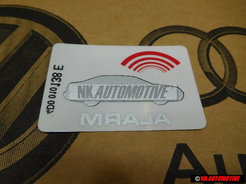 Genuine Audi Sticker 'Alarm' - 443010026F