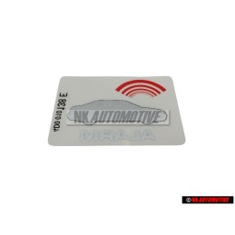 Genuine Audi Sticker 'Alarm' - 443010026F