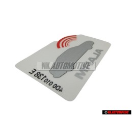 Genuine Audi Sticker 'Alarm' - 443010026F