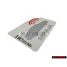 Genuine Audi Sticker 'Alarm' - 443010026F
