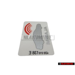 Genuine Audi Sticker 'Alarm' - 443010026F