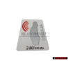 Genuine Audi Sticker 'Alarm' - 443010026F