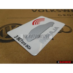 Genuine VW Sticker 'Alarm' - 443010112Q
