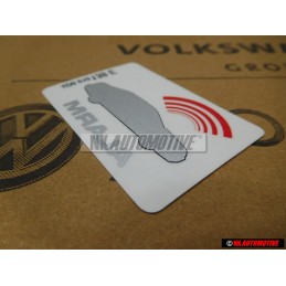 Genuine VW Sticker 'Alarm' - 443010112Q
