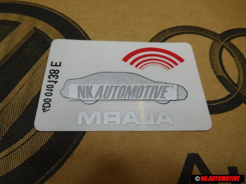 Genuine Audi Sticker 'Alarm' - 443010026J