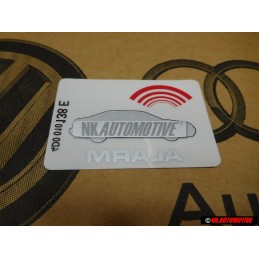 Genuine Audi Sticker 'Alarm' - 443010026G