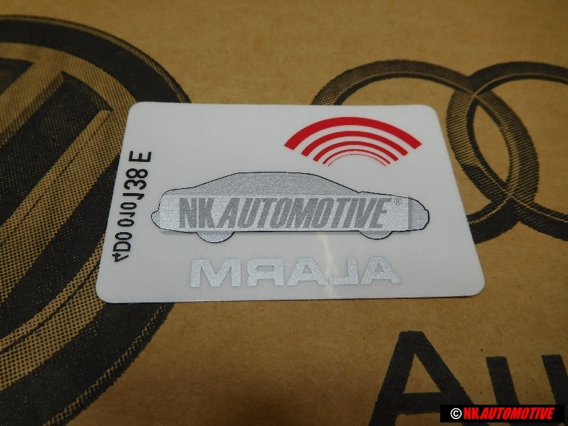 Genuine Audi Sticker 'Alarm' - 443010026G