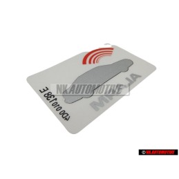 Genuine Audi Sticker 'Anti Theft' - 443010016M