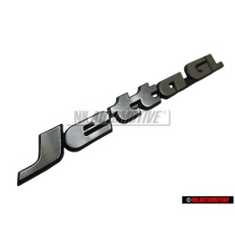 Genuine VW JETTA GL Rear Badge Emblem Brushed Silver - 165853687P