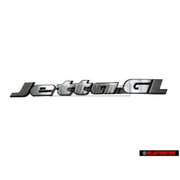 Genuine VW JETTA GL Rear Badge Emblem Brushed Silver - 165853687P