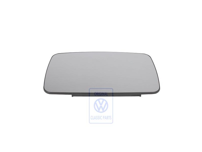 Genuine VW Mirror Glass (Convex) With Carrier Plate - 2D0857522