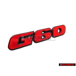 Genuine VW G60 Front Grill Badge Emblem Red - 535853679 QS2