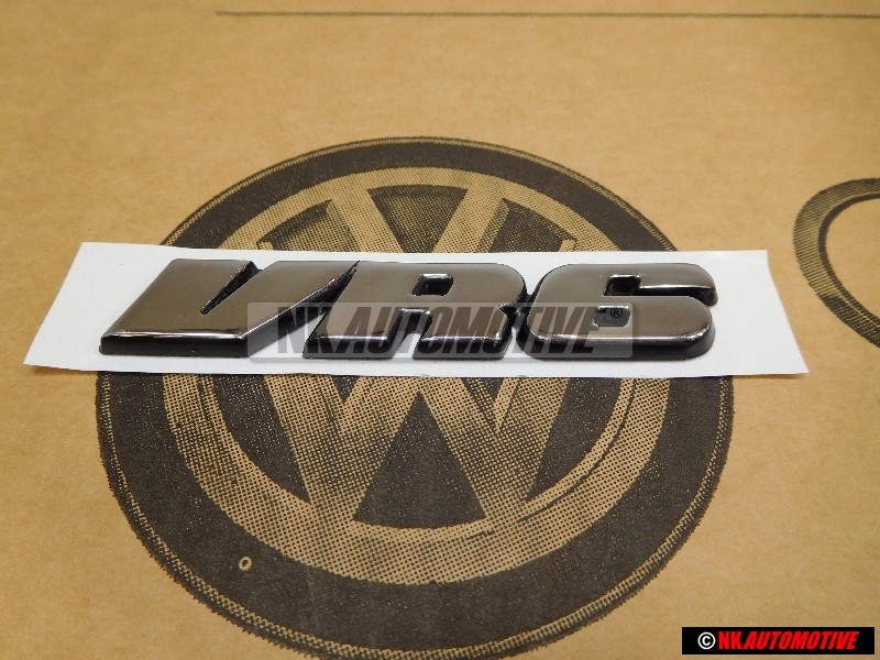 Genuine VW VR6 Rear Badge Emblem Chrome - 3A0853675