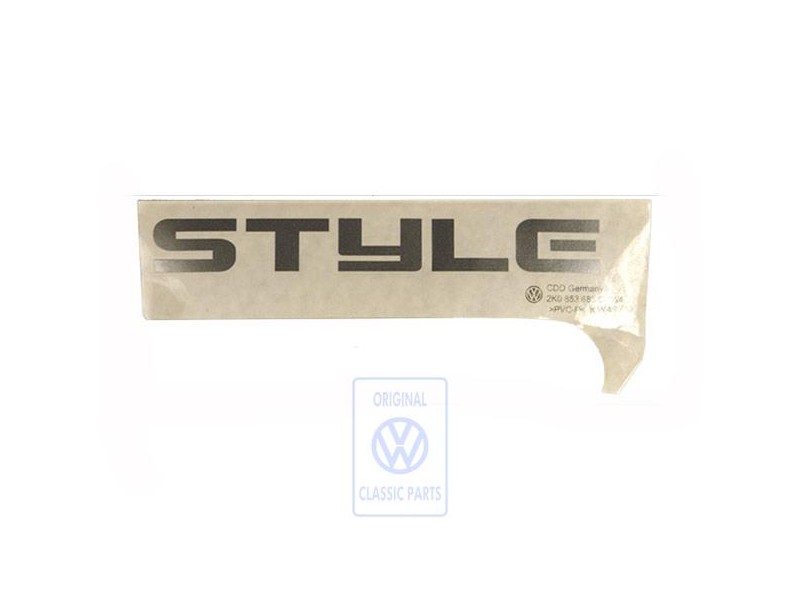Genuine VW Film Lettering Silver - 2K0853685C 1W4