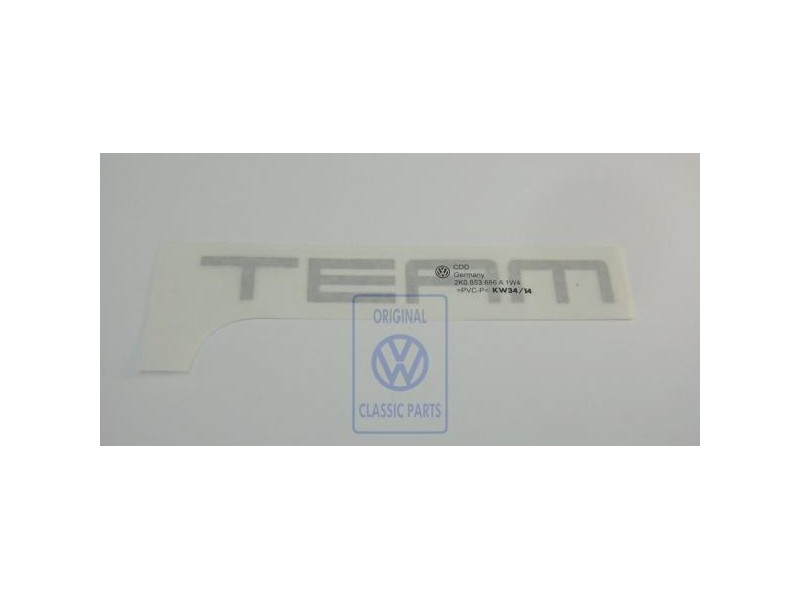 Genuine VW Film Lettering Silver - 2K0853686A 1W4