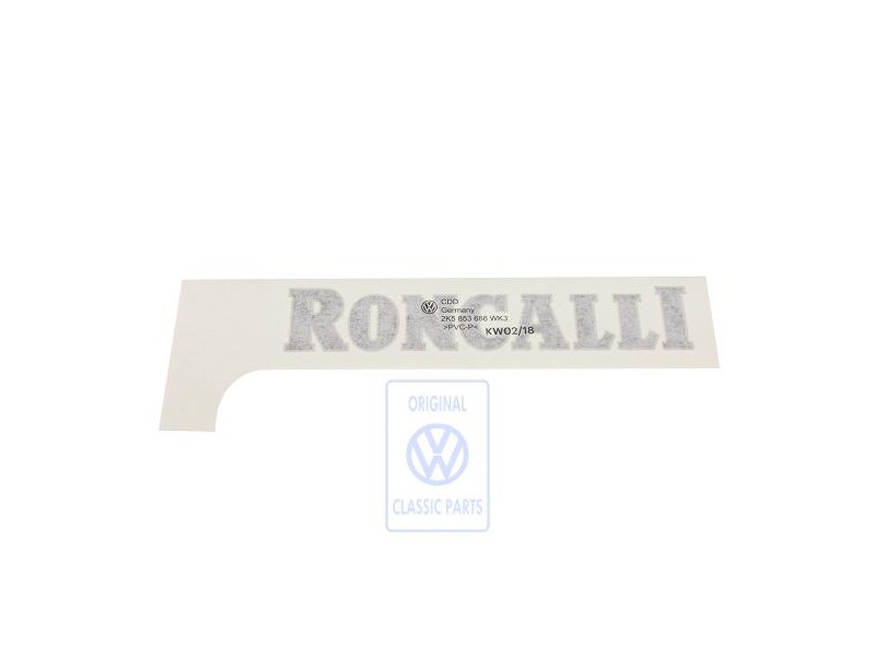 Genuine VW Film Lettering Red/Blue/Gold - 2K5853686 WK3