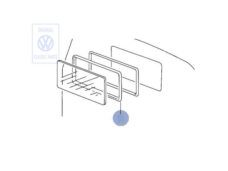 Genuine VW Protective Strip For Side Sect Graphite - 333853536 2BC
