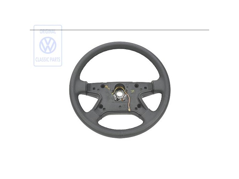Genuine VW Steering Wheel (Leather) Black - 357419091G 1BX