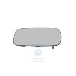 Genuine VW Mirror Glass (Flat) With Plate - 357857521E