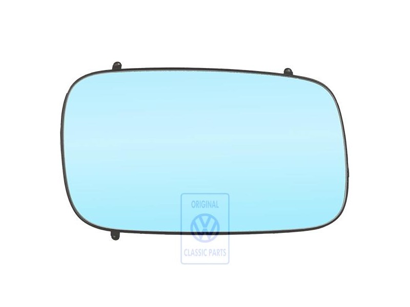 Genuine VW Mirror Glass (Convex) With Carrier Plate - 357857522